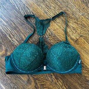 Victoria's Secret Green Lace Bra